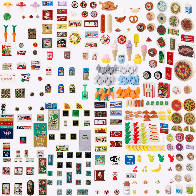 Food Sweet Snacks - MOC-figuras de calle de ciudad para