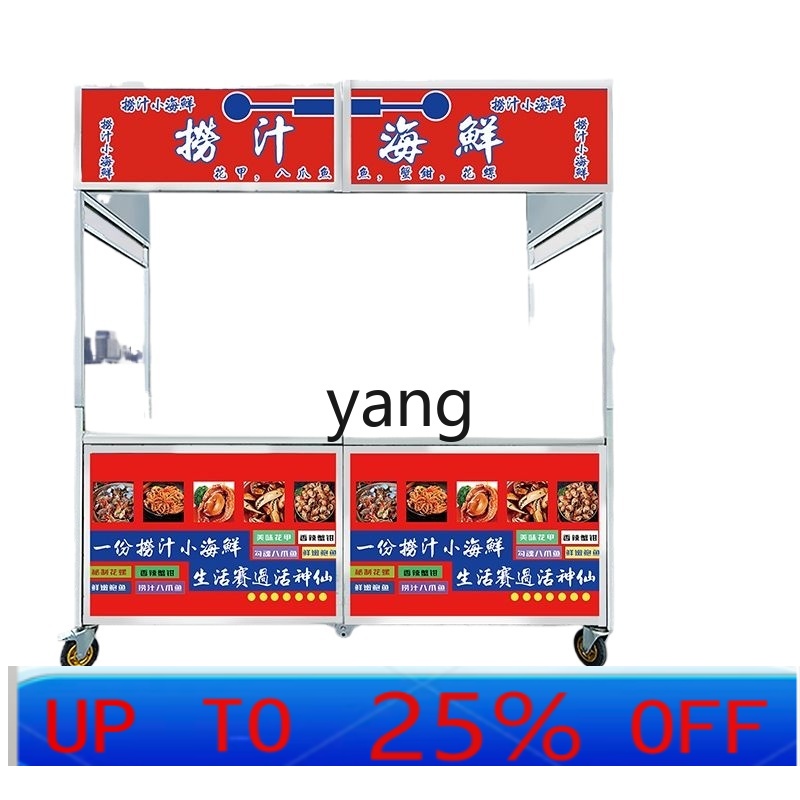 Snacks Food Stall - LTT-carrito plegable de acero inoxidable para