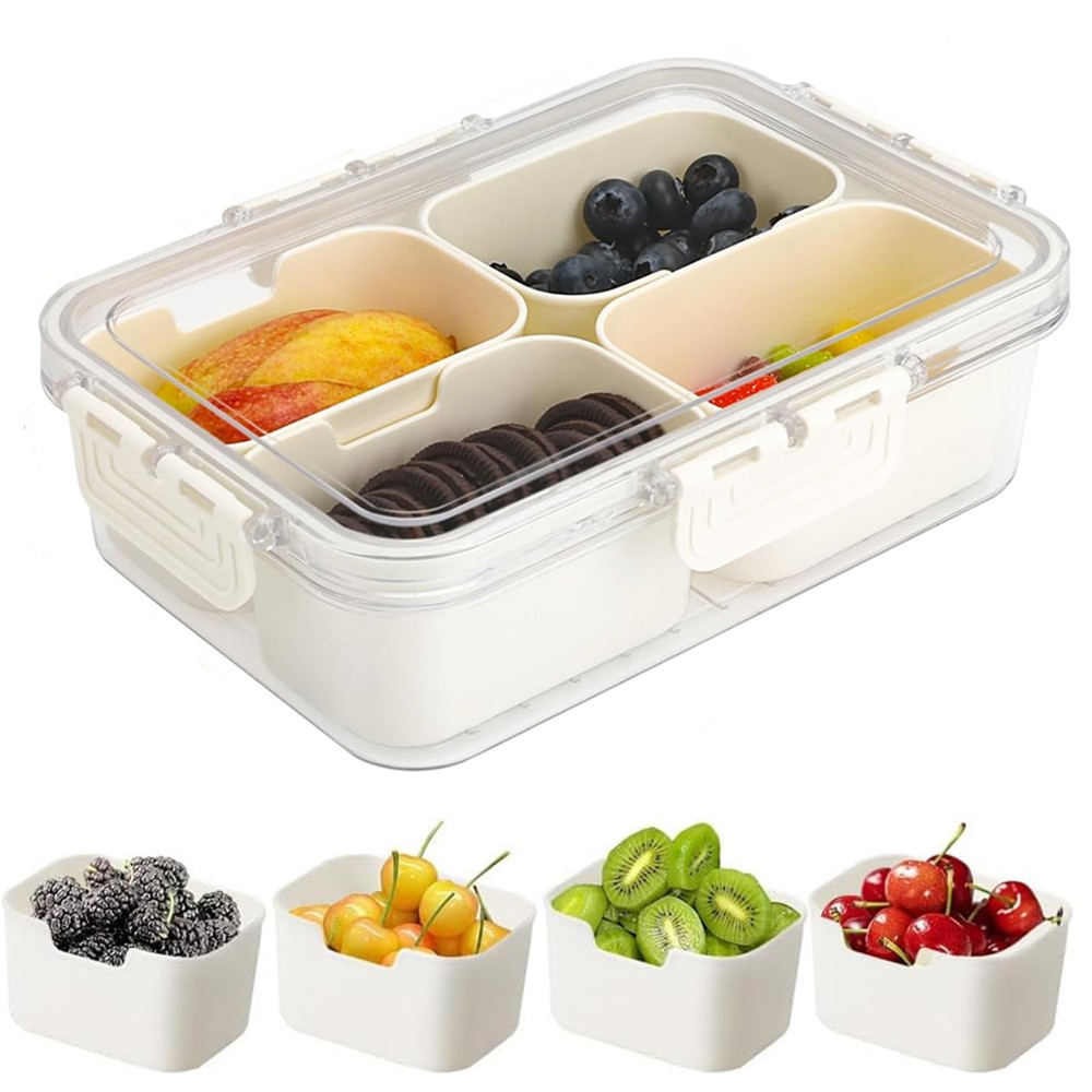Food Snacks Box - Caja Portátil para Almacenamiento de Alimentos,