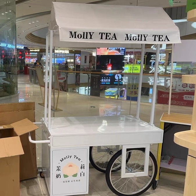 Snacks Food Stall - Carrito de Comida Personalizable, Puesto Móvil,