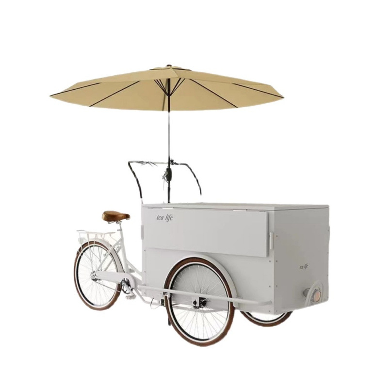 Snacks Food Stall - Carro de tres ruedas multifuncional para