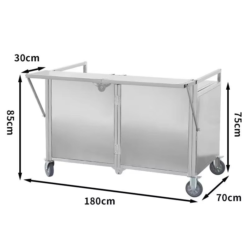 Nuevo carrito plegable multifu - Snacks Food Stall reseña y precio