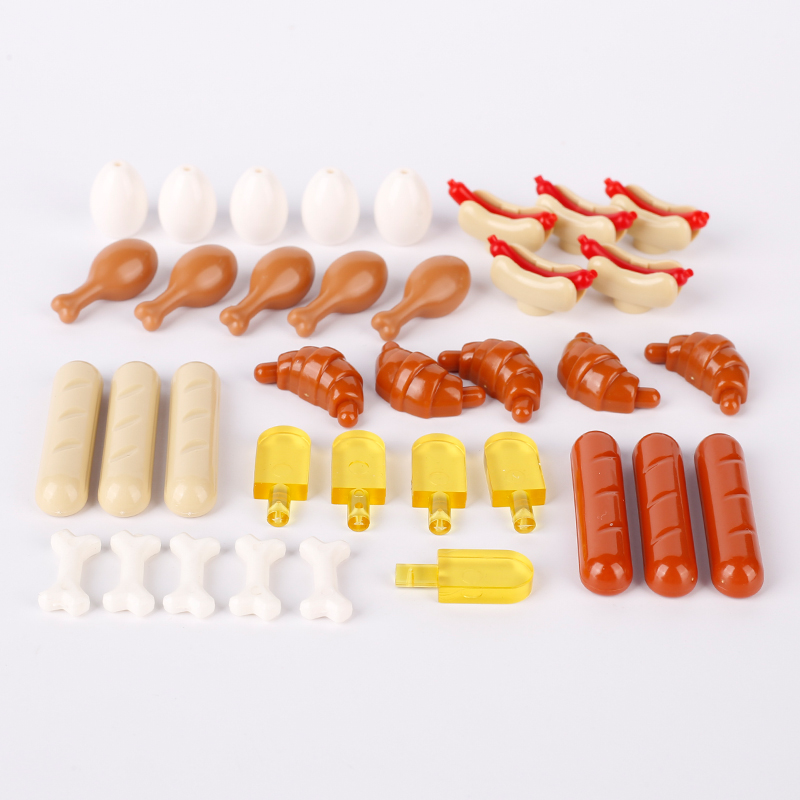 MOC-figuras de calle de ciudad - Food Sweet Snacks reseña y precio