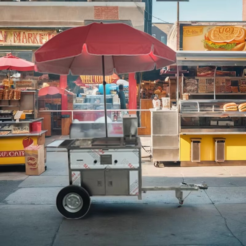 Carrito de Comida Móvil Compac - Snacks Food Stall reseña y precio