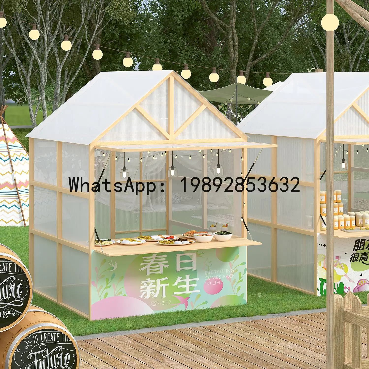 Z2-28 Puesto de Exhibición de  - Snacks Food Stall reseña y precio