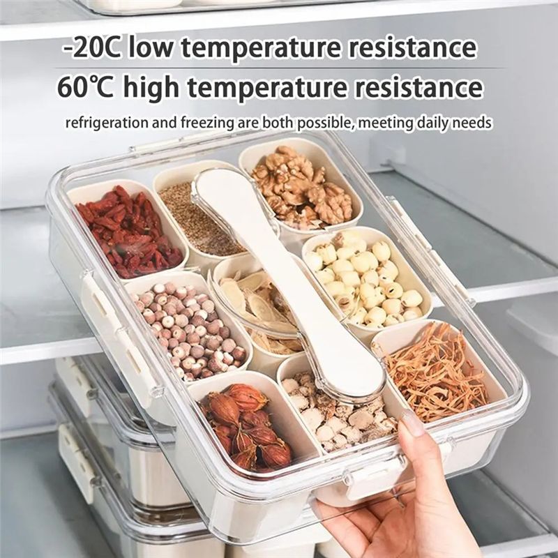 Bandeja de servir dividida en  - Food Snacks Box reseña y precio