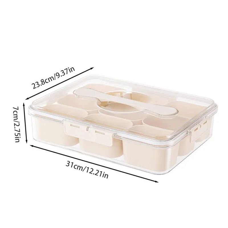 Bandeja de servir dividida en  - Food Snacks Box reseña y precio