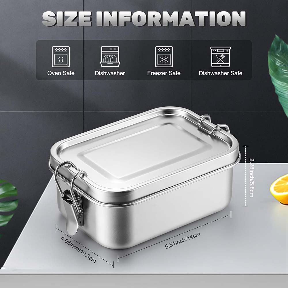 Fiambrera de Metal Bento Box d - Food Snacks Box reseña y precio