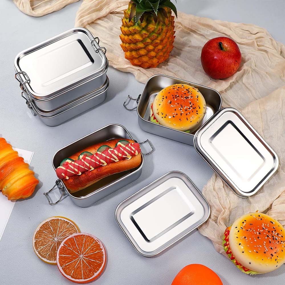 Fiambrera de Metal Bento Box d - Food Snacks Box reseña y precio