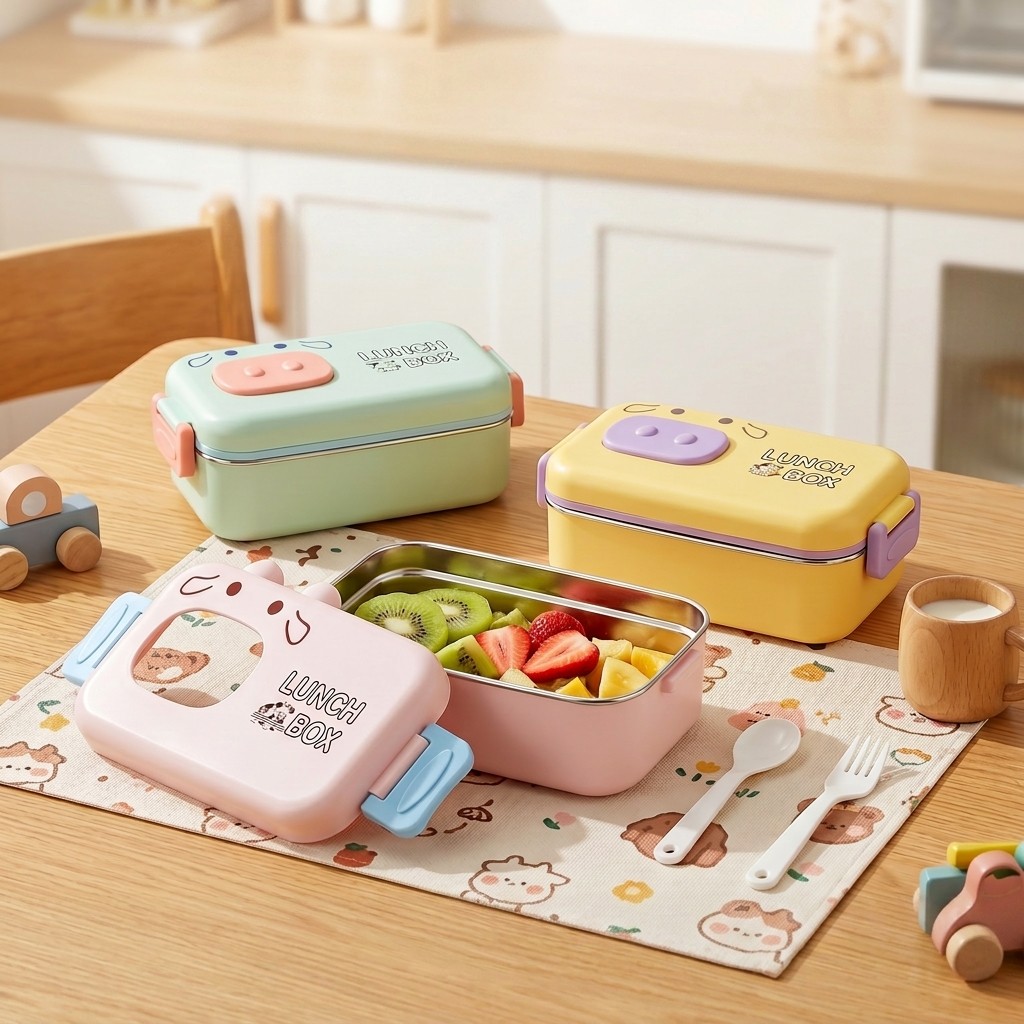 Lonchera Infantil de Acero Ino - Food Snacks Box reseña y precio