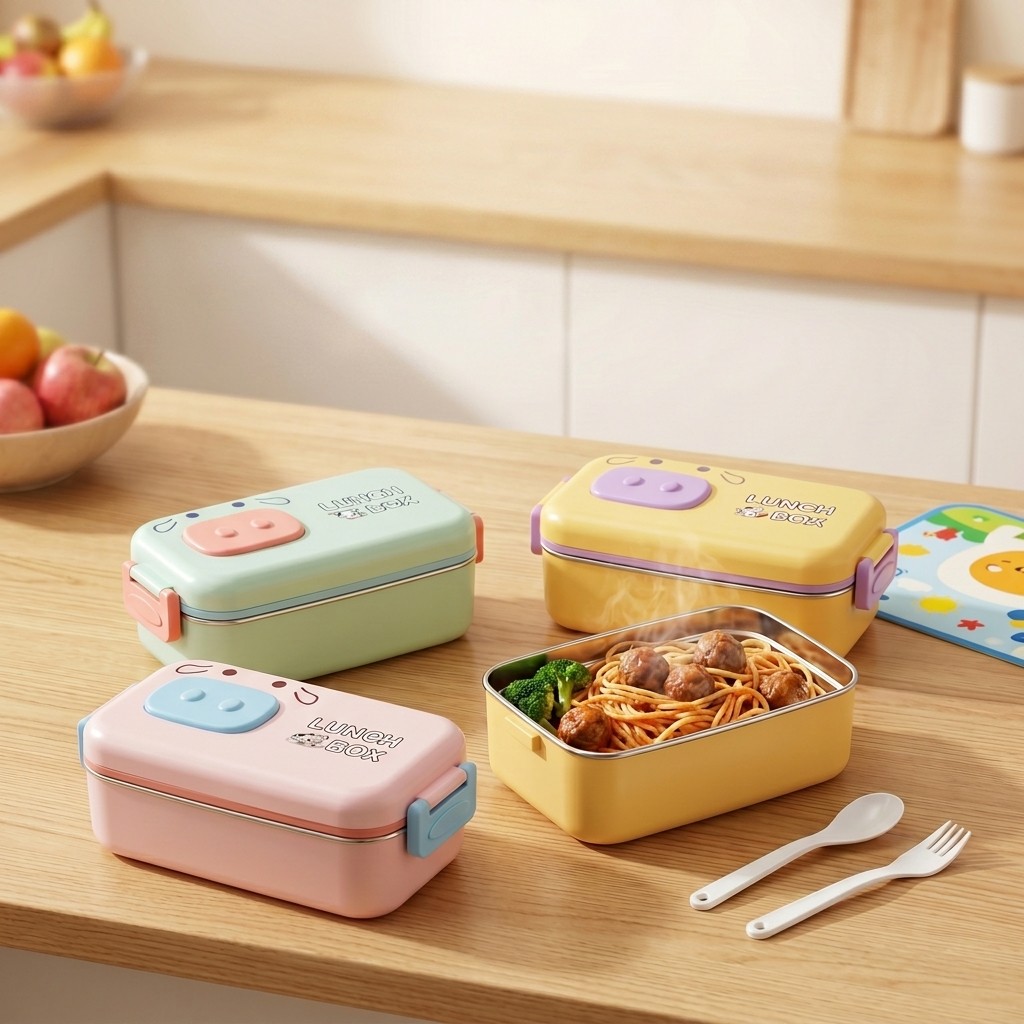 Lonchera Infantil de Acero Ino - Food Snacks Box reseña y precio