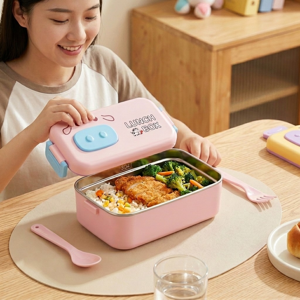 Lonchera Infantil de Acero Ino - Food Snacks Box reseña y precio