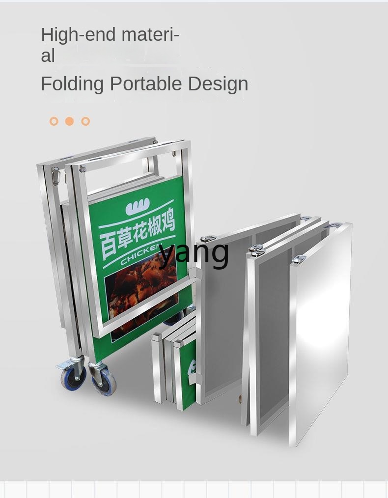 LTT-carrito plegable de acero  - Snacks Food Stall reseña y precio