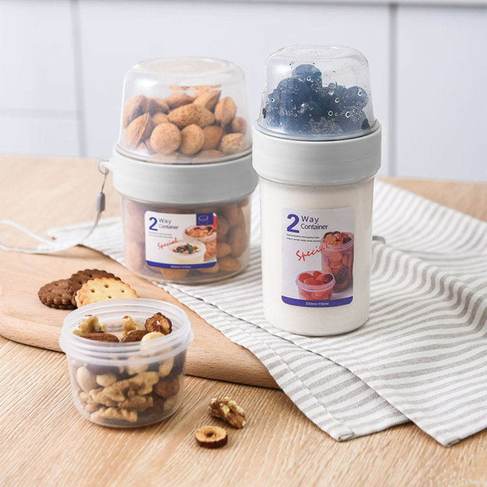 Estuche portátil de doble capa - Baby Food Snacks Yogurt reseña y precio