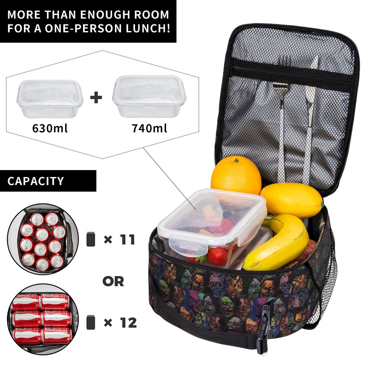Bolsa Térmica para Refrigerios - Zombie Snacks reseña y precio
