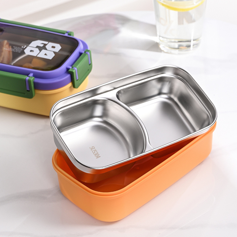 JUSTINLAU Caja Bento de 2 comp - Food Snacks Box reseña y precio