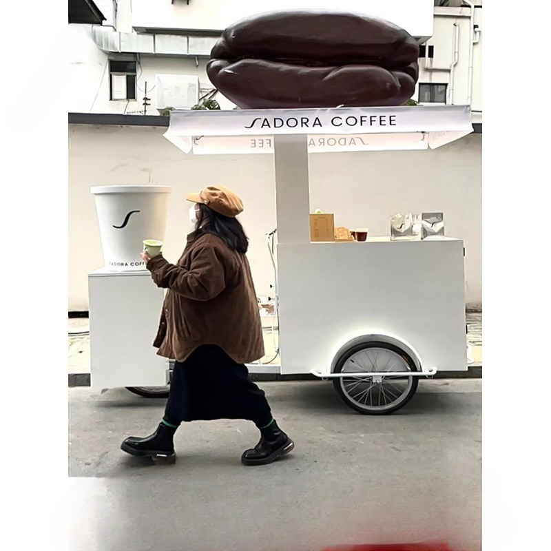 Carro de tres ruedas multifunc - Snacks Food Stall reseña y precio