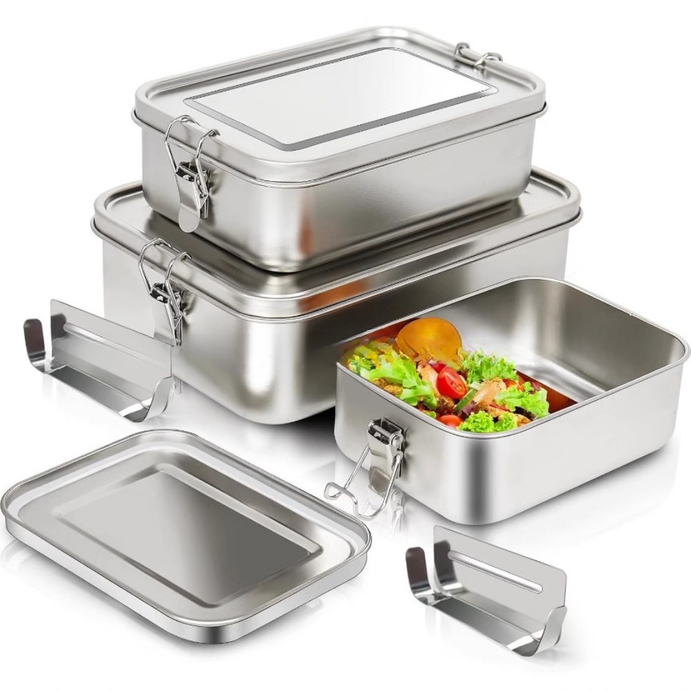 Caja Bento de acero inoxidable - Food Snacks Box reseña y precio